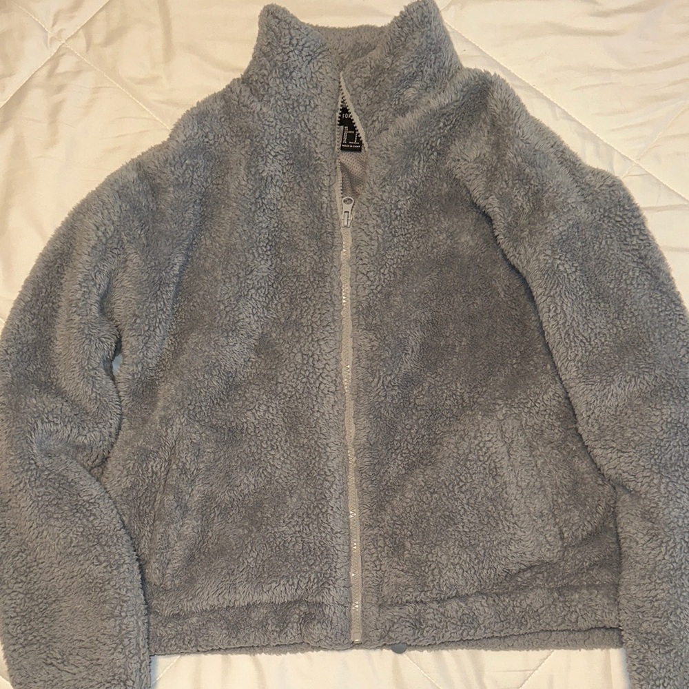 Cozy Gray Fleece Jacket